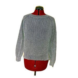 Philosophy Sweater Pullover Heather Blue Women Cotton Size Medium